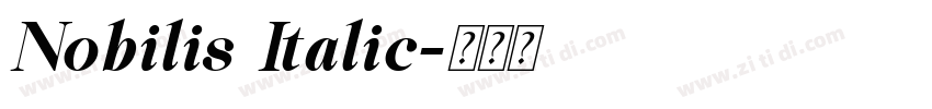 Nobilis Italic字体转换